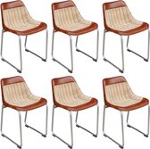 Eetkamerstoelen set 6 stuks  (Incl LW anti kras viltjes) - Eetkamer stoelen - Extra stoelen voor huiskamer - Dineerstoelen – Tafelstoelen