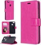 Motorola Moto E6 Play hoesje book case roze