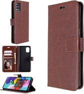 Samsung Galaxy A51 hoesje book case bruin