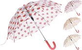 Kinderparaplu Transparant met Dierenprint Assorti