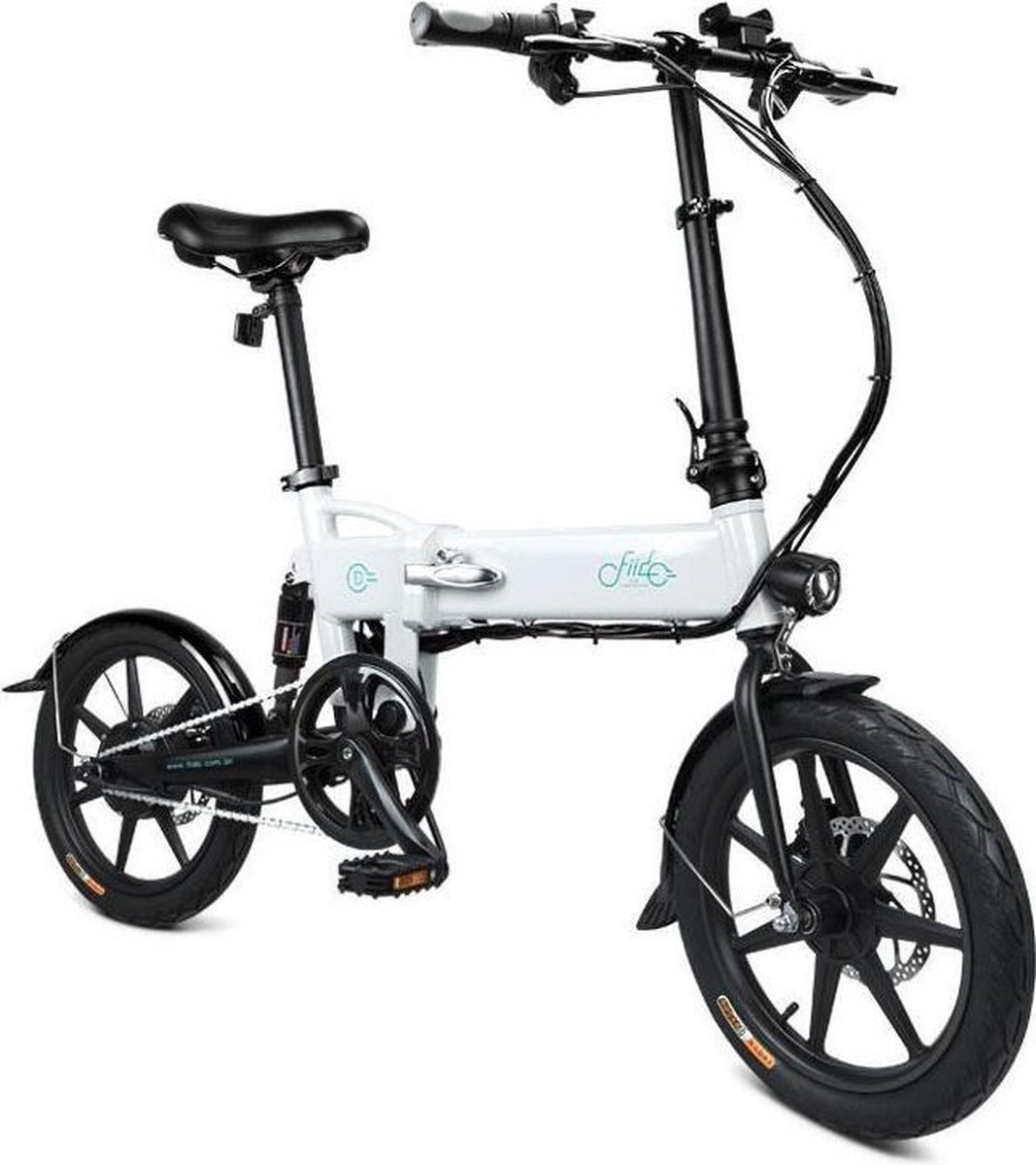 Fiido D2 Elektrische Vouwfiets - Wit - 16 inch wielen