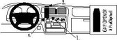 Brodit ProClip houder geschikt voor Toyota HiLux 1998-2005 / Hilux Tundra 1999-2004 Center mount
