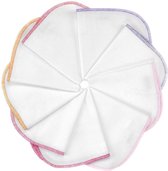 Makian Babydoekjes 9 Stuks - Wasbare Billendoekjes 30x30 cm - Wit/Paars/Roze