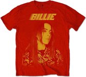 Billie Eilish Heren Tshirt -L- Racer Logo Jumbo Rood