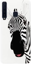 ADEL Siliconen Back Cover Softcase Hoesje Geschikt voor Samsung Galaxy A9 (2018) - Zebra
