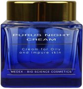 Medex Professional Purus Night Cream 50 ML | Nachtcreme | Vette huid | Kalmeert de onreine huid | Acnehuid