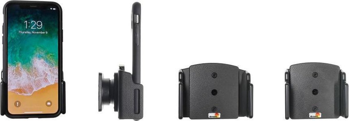 Brodit houder Apple iPhone Xs/XR/11 (verstelb.) 70-83/2-10mm