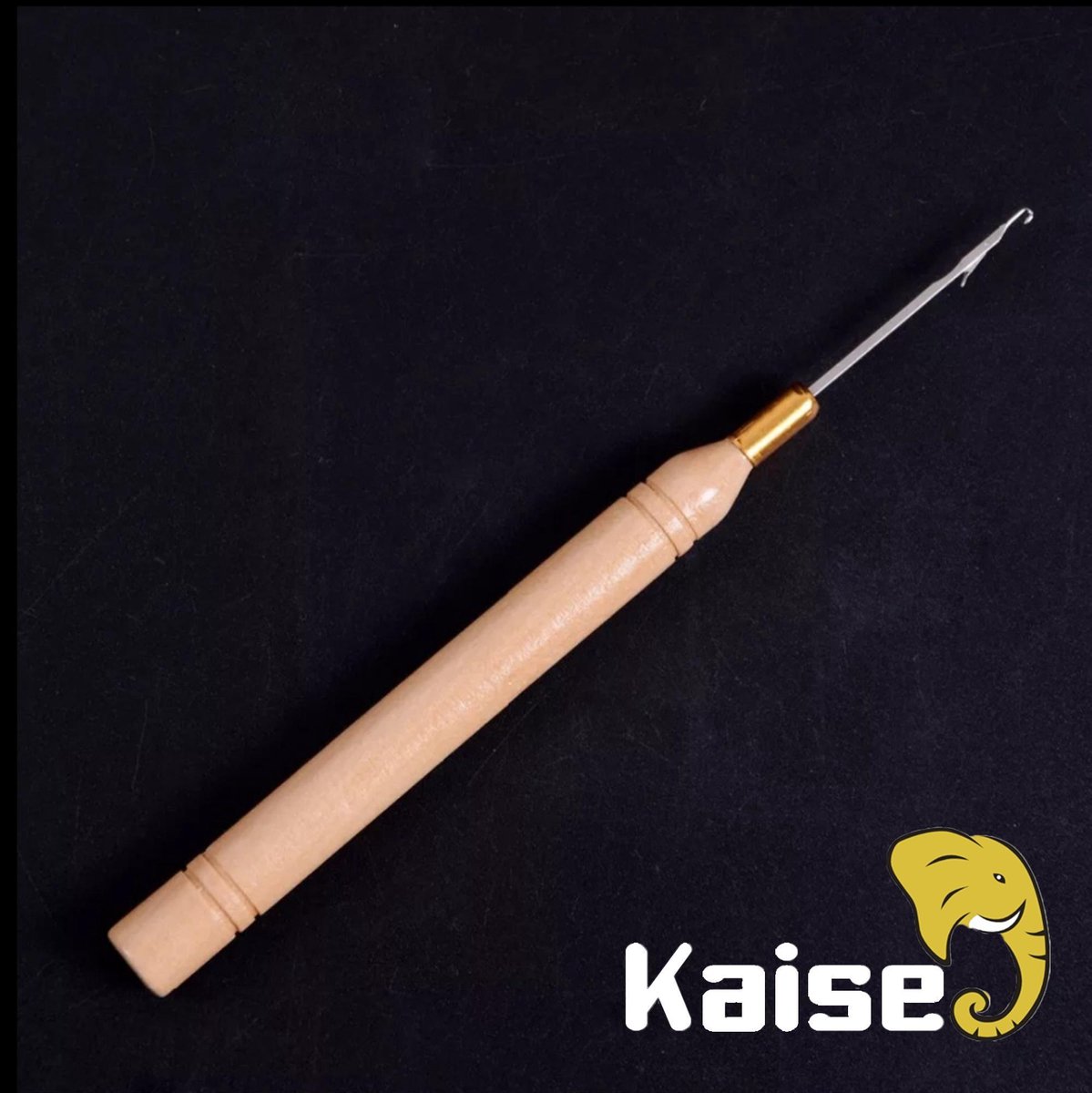Kaise- Haaknaald voor Micro Nano ringen & Haar Extensions