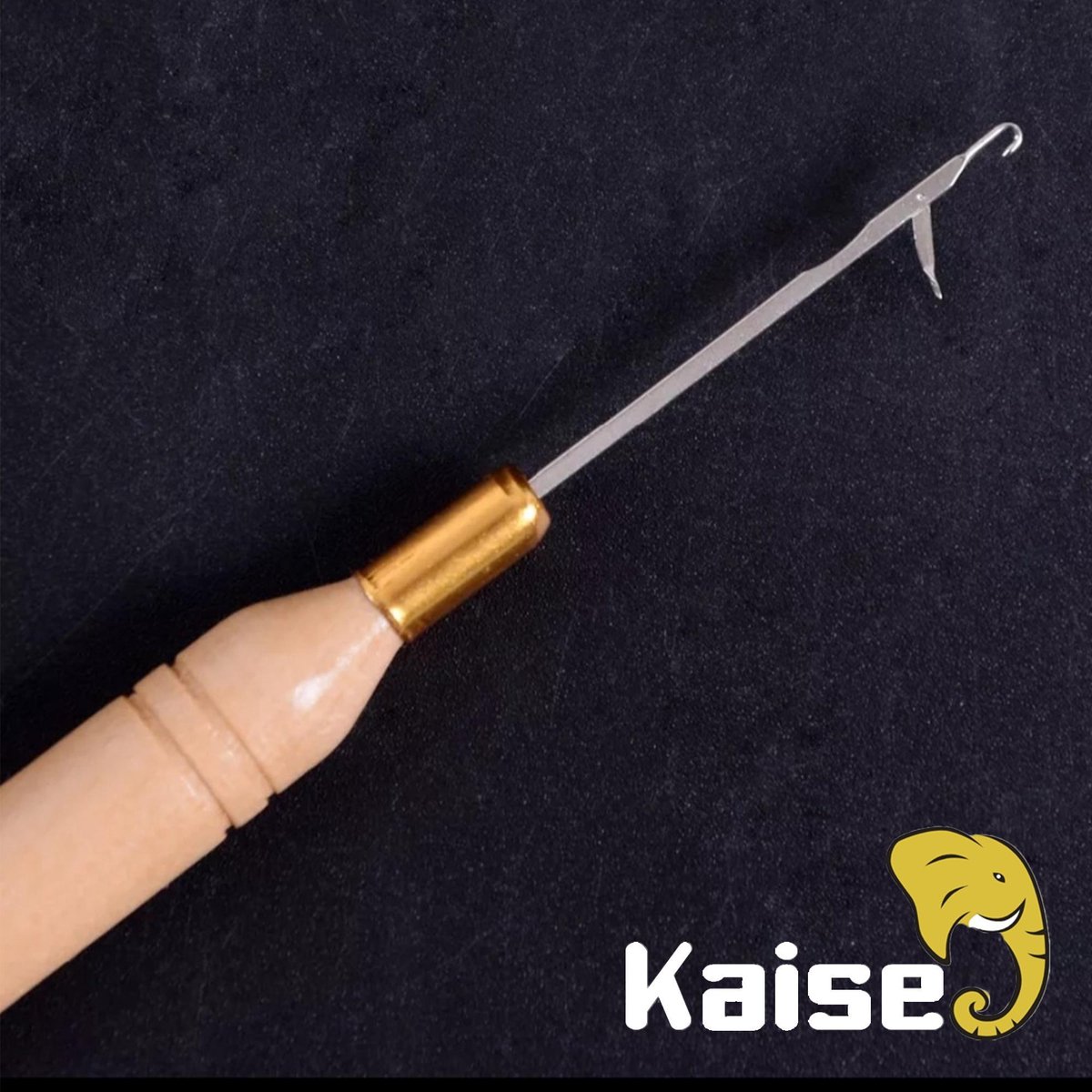 Kaise- Haaknaald voor Micro Nano ringen & Haar Extensions