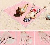 Zandvrij Strandlaken – 120 x 150 cm – Roze