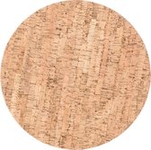 8x Kunststof onderborden/onderleggers kurk 33 cm rond - Kaarsenplateaus -  Decoratie borden 33 x 33 x 2 cm 8 stuks