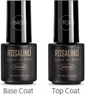 Rosalind - Base & Top coat nagellak set - Gel nagellak - UV gellak set - Topcoat - Basecoat