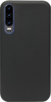 ADEL Premium Siliconen Back Cover Softcase Hoesje Geschikt voor Huawei P30 - Zwart
