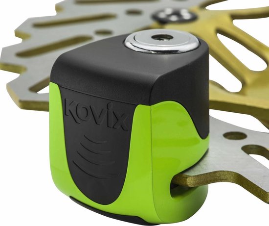 Kovix KS6 Motor Scooter E-Bike Remschijf Slot met 120db Alarm Fluo Orange - kovix