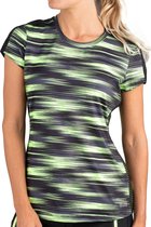 Sjeng Sports Sportshirt - Maat S  - Vrouwen - lime groen,zwart