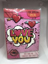Valentijnskaart kaart - Liefde - Verjaardag - Met envelop