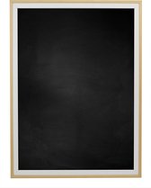 Zwart Krijtbord met Houten Lijst - Wit / Blank - 73 x 3 cm - Lijstbreedte: 20 mm - Tweekleurig
