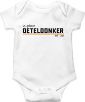 bijStip Rompertje Oeteldonker - Rood Wit Geel - maat 74/80