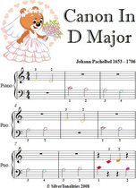 Canon in D Major Beginner Piano Sheet Music with Colored Notes