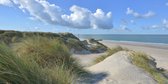 Fotobehang duinen zee en strand  Burgh Haamstede 250 x 260 cm - € 175,--