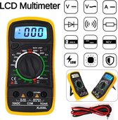 DrPhone Digitale Multimeter - Digitale display & Achtergrondverlichting - Voltmeter - Verbindingsmeter - Voltage - Ohm meter
