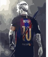 C&C Schilderen op nummer - Voetbal - Lionel Messi - FC Barcelona - 40x50cm - Compleet pakket