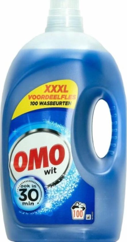 Verwaand pols bed Omo Wit Wasmiddel Wit Vloeibaar- 100 Wasbeurten - Voordeelverpakking XXXL -  5000ml | bol.com