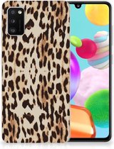 TPU Silicone Hoesje Geschikt voor Samsung Galaxy A41 Telefoonhoesje Leopard