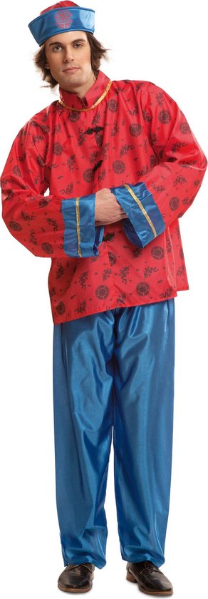 VIVING COSTUMES / JUINSA - Rood Chinees kostuum voor mannen - M / L - Volwassenen kostuums