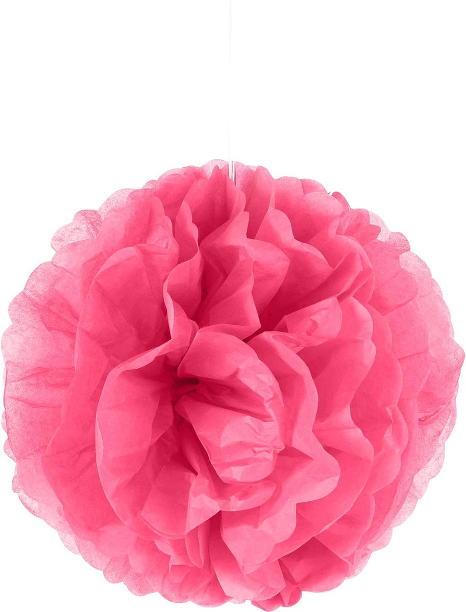 Vegaoo - Fuchsia papieren plafonddecoratie