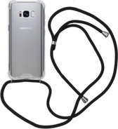 Étui pour téléphone avec cordon Samsung Galaxy S8 - Zwart - Chiffon en microfibre inclus - Cordon téléphonique