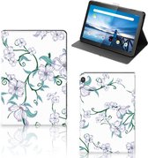 Foto Hoesje Lenovo Tablet M10 Tablet Hoes met Magneetsluiting Personaliseren Blossom White