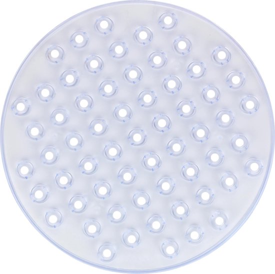Maxi afdruipmat, extra grote rubberen afdruipmat met noppenstructuur voor het drogen van servies en glazen, van hoogwaardig kunststof, vaatwasmachinebestendig, 40 x 30 cm, grijs
