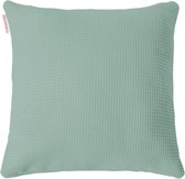 Cottonbaby - sierkussenhoes - wafel - oudgroen - 40x40 cm