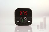 Draadloze FM Transmitter - Auto Lader - Bluetooth - Carkit - USB Oplader - SD Card Reader 3.1- Hands-free Bellen-Plug-stekker-FM- Transmitter-Auto Carkit met 2 Fast Charge USB Poorten en LED 