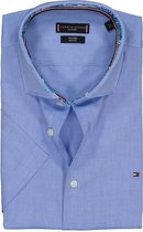 Tommy Hilfiger Core stretch regular fit overhemd - Oxford - lichtblauw - Strijkvriendelijk - Boordmaat: 44