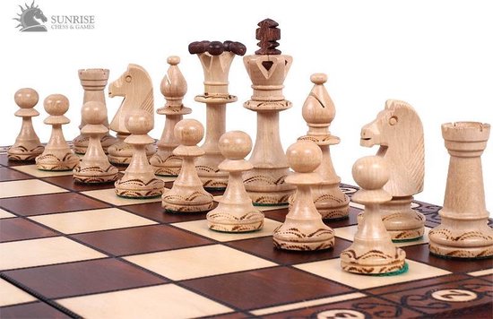 Afbeelding van het spel Consul Chess Luxe houten Schaakspel