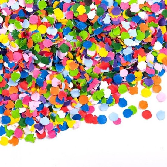 Gekleurde confetti papier 200 gram | bol.com