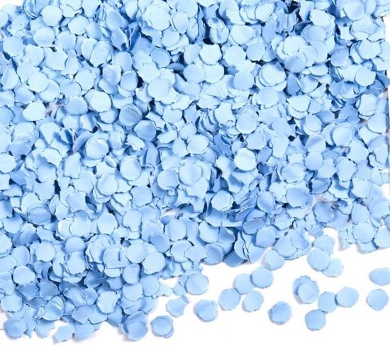 decaan Bliksem wandelen Baby blauw confetti papier 200 gram | bol.com