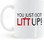 Suits Koffiemok "You just got Litt up!"