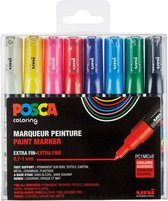 Set de stylos Posca 1MC couleurs assorties