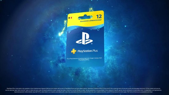 gek geworden Ambassade dief PlayStation Plus 12 maanden - PSN Playstation Network Kaart - BE | bol.com