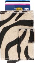 Trendify by Mj - Figuretta Vacht Dames Creditcardhouder Zebra print zwart wit