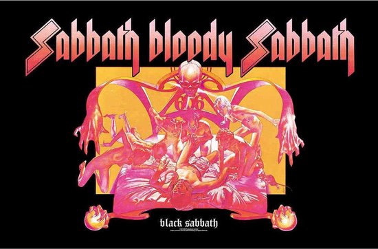 Black Sabbath - Sabbath Bloody Sabbath Textiel Poster - Multicolours