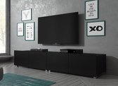 Meubella - TV-Meubel Calgary - Mat Zwart - 200 cm