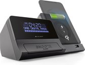 Wekkerradio DAB - Bluetooth wekkerradio met Draadloze Oplader - 2 Alarmtijden - DAB+/FM Radio (HCG012QIDAB-BT)