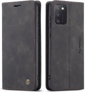CaseMe - Hoesje geschikt voor Samsung Galaxy A41 -Wallet Book Case - Magneetsluiting - Zwart