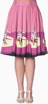 Dancing Days Rok -L- BALLERINA BORDER 50S Roze