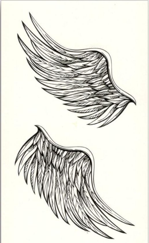 Tattoo Wings|Engelen Vleugels|Nep Tattoo|Plak Tattoo|Cabantis|Festival | bol.com