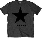 David Bowie Heren Tshirt -S- Blackstar Grijs